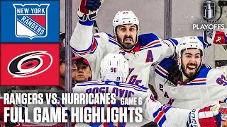 2nd Round: New York Rangers vs. Carolina Hurricanes Game 6 |  Game Highlights