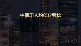 印度想追上中國需要多久？中俄印三國人均GDP對比