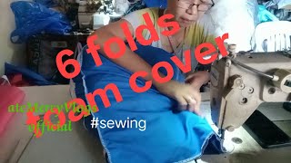 p2  sewing 6folds foam cover #sewing #atemercyvlogsofficial #foamcover #6foldsfoamcover