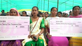 CEM Shri @PramodBoroBTR distributed cheques to empower BTR women at Salbari College Ground, Baksa.