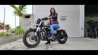 Royal enfield Classic 350 modified into a bobber