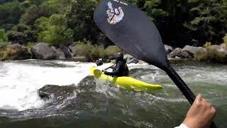 kayakeando con los amigos en Jalcomulco