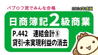 【簿記2級 商業簿記】2024年度版テキストP442　連結会計⑤の動画解説