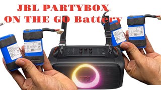 JBL Party box on the go Battery replacement 🪫🔋✅How to replacement JBL?