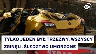 Żółte renault spadło z mostu, zginęli 4 mężczyźni. Umorzono śledztwo ws. wypadku w Krakowie @TVN24