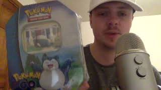 ASMR Pokemon GO Cards Unboxing - Snorlax Tin