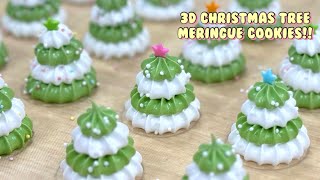 How To Make Adorable Christmas Tree Meringues!