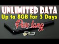 For 1 Peso UNLI DATA 8GB for 3 DAYS | TNT and SMART