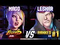 SF6 ▰ MAGO (Juri) vs LESHAR (#1 Ranked Ed) ▰ High Level Gameplay