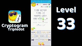 Cryptogram Tripledot Level 33 Answer | SolutionGuruji