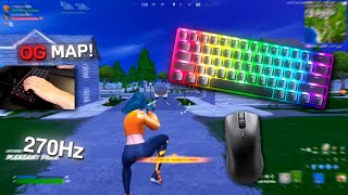 Razer Huntsman Mini ASMR 😴OG Map Fortnite Reload🏆 270 FPS Satisfying Keyboard Sounds