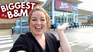 SHOP WITH ME: UK's BIGGEST B&M! 🛒 what's new? homeware, food & new craft hobby! • vlog & haul 2023