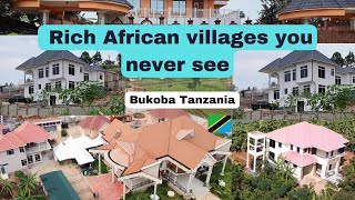 Rich African villages you never see! This is Bukoba Tanzania East Africa