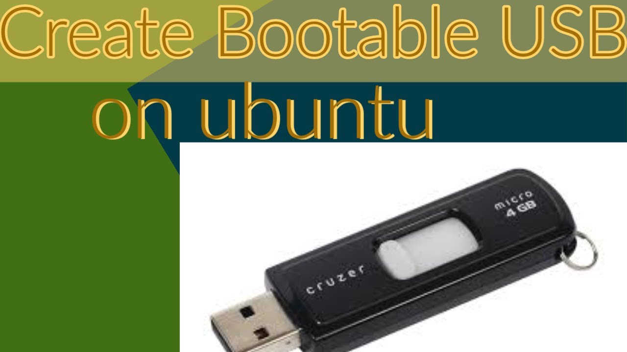 How To Create Bootable USB On Ubuntu - YouTube