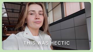 a chaotic solo trip 🫣😅 travel + get unready with me