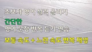 006 초급 영어문장 반복 듣기 학습 | 듣고 따라 말해 보세요! | 문법 고민 말고 그냥 들어 보세요.