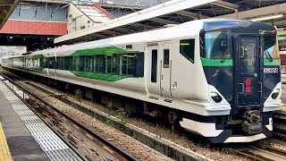 【越後湯沢駅】特急谷川岳ループ E257系5500番台 発着