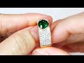 neon tsavorite garnet ring at 1.95 carats by kat florence kf08143