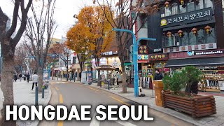 【Walking Around Hongdae】 The popular street of youth in Seoul | Korea Walk 4k 홍대입구 주변 걷기