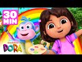 Dora's Fun with Colors! w/ Boots 🎨 30 Minute Compilation | Dora & Friends