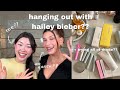 i got to hangout with hailey bieber??? 💛🤭 rhode skin vlog!!