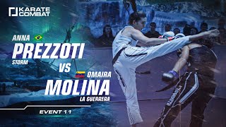 FULL FIGHT:: ANNA PREZZOTI vs OMAIRA MOLINA - Karate Combat S02E11