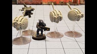 Wargames Exclusive: Greater Good Gun Drones unboxed and stuck on their stands!