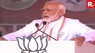 Prime Minister Narendra Modi Addresses Mega-Rally In Theni, Tamil Nadu