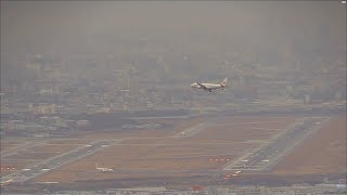 2018.01.08【逆ラン】伊丹14ダイジェスト｜ITM using RWY 14｜大阪空港ライブカメラ