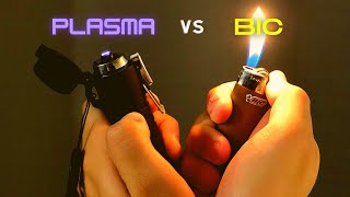 Plasma vs Bic Lighter: Fire starting \u0026 Combustion Options