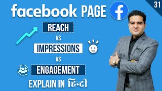 Facebook Page Reach vs Impressions vs Engagement | Facebook Course in Hindi | #facebookcourse