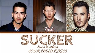 SUCKER :- JONAS BROTHERS Colour Coded Lyrics (2019)