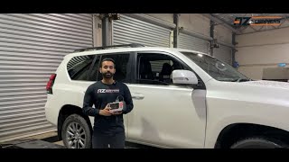 Vident i730AU OBD Diagnostic Scan tool DPF Regeneration Demo on a Toyota Prado. AZscanners