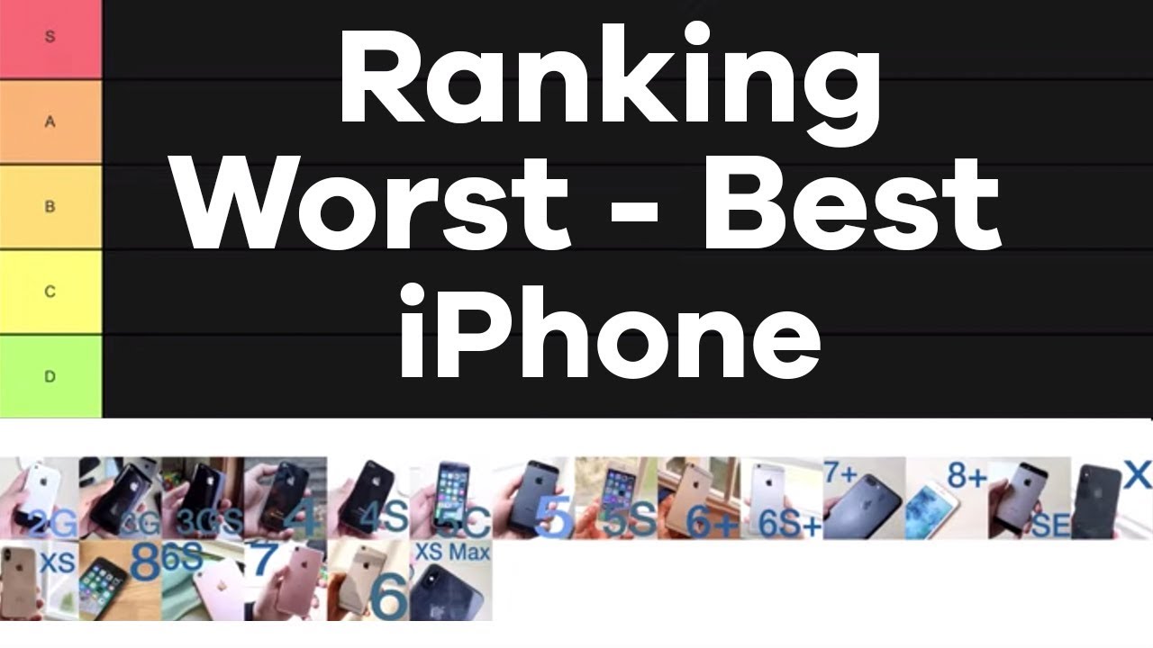 Ranking EVERY IPhone From WORST To BEST! (iPhone 2G - XS Max) - YouTube