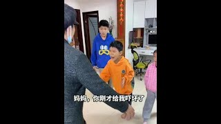 儿子打电话说家里有小偷，没想到“小偷”竟然是…#Stupidfather #家庭搞笑 #熊孩子