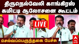 Live Selvaperunthagai | திருநெல்வேலி காங்கிரஸ் கமிட்டி ஆலோசனை கூட்டம் - செல்வப்பெருந்தகை பேச்சு