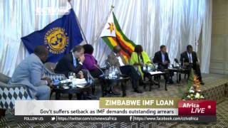 Zimbabwe suffers setback as IMF demands outstanding arrears