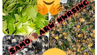 samo🐌 jwg nwrsing☘️ bilai 😋|snail with curry leaves|bodo dishes|jonali vlog-7|assam|