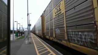 CN 554 EMD GP38-2 4728 \u0026 GP9 4018 Oakville GO October 13 2012