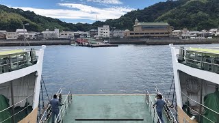 【瀬戸内海】2020.09.13 似島桟橋 着岸 フェリー 広島港-似島港 Hiroshima　Setonaikai ferry