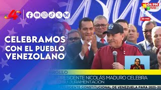 Comandante Daniel en la celebración de la juramentación del Presidente de Venezuela, Nicolás Maduro