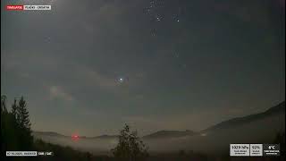 Night, fog, sunrise in the morning (07.10.2023 - Plaski, Croatia timelapse)