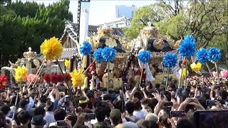 令和4年10月15日 松原八幡神社秋祭り 本宮 神輿あわせ