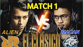 EL CLASICO !! LING WANN MANIAC RRQ VS EVOS MATCH 1 MPL SEASON 5