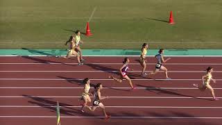 20181111鞘ヶ谷記録会 高校女子100m決勝第2組