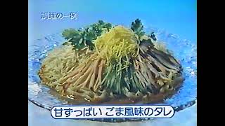 明星　中華三昧　上海風涼麺CM　1984年