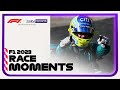 INCREDIBLE finish between Alonso and Perez! | Formula 1 Brazil Grand Prix 2023