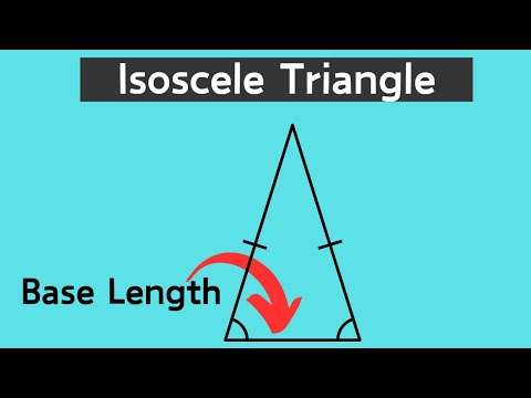 Finding the base of an isosceles triangle-Geometry Help Finding the base of an isosceles triangle-Geometry Help