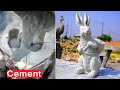 Cement Bunny Rabbit: A Simple DIY for Garden Décor