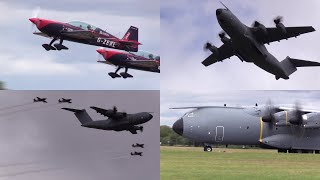 19/07/21 RIAT 2019 | Airbus DS A400M \u0026 Blades Aerobatic Team Flypast at Day 3